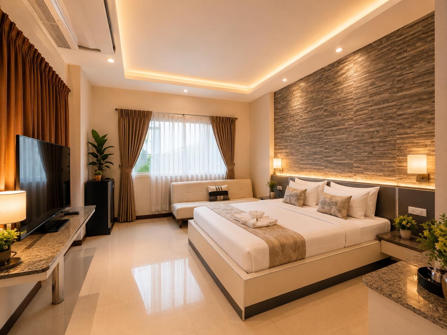 Stone-feature Room